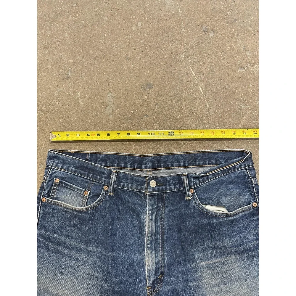 Levis 550 Jeans‎ Mens 40x30 Medium Wash Blue Relaxed Fit Tapered Leg Zip Fly